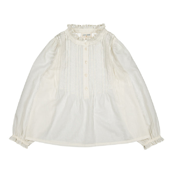 louis louise ophelia tunic cotton voile off white