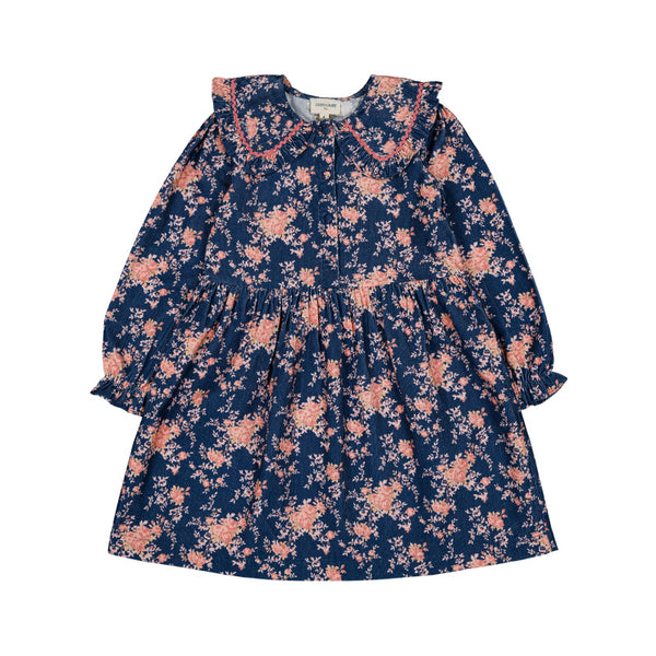 louis louise nuala dress navy
