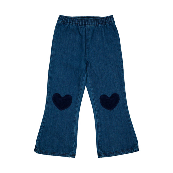 louis louise holly trousers dark blue denim