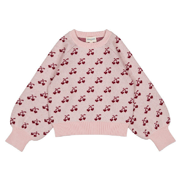 louis louise elia sweater pink/burgundy