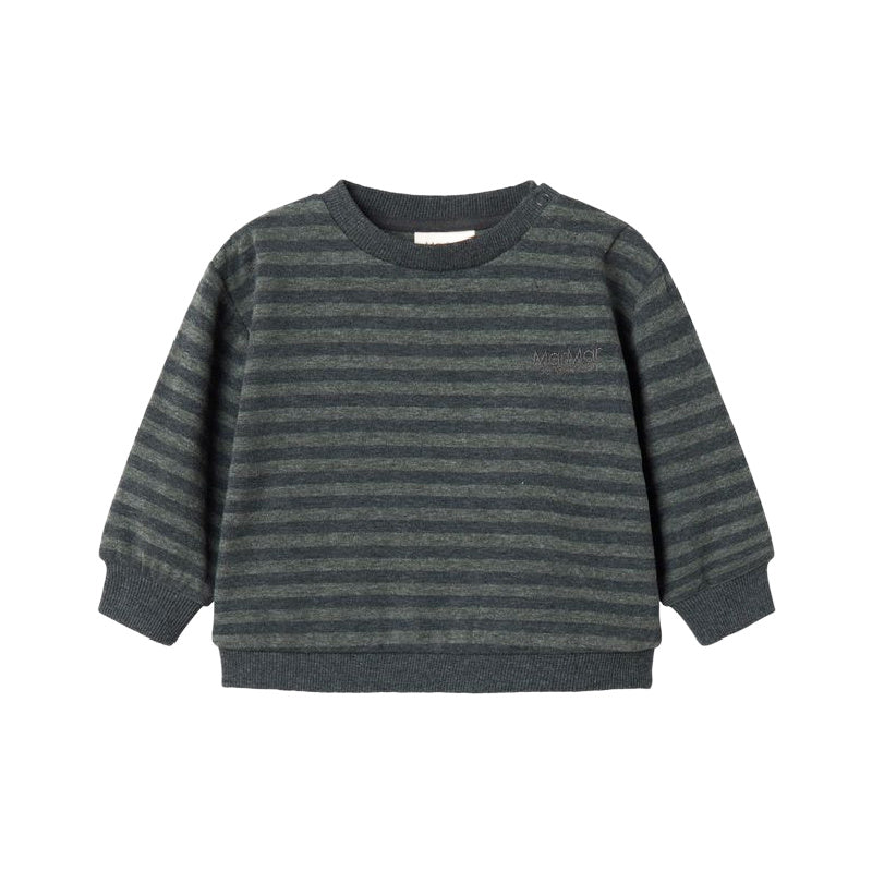 marmar copenhagen tammas baby sweatshirt forest stripe