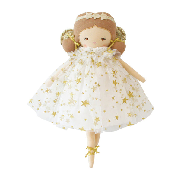 alimrose holly fairy doll ivory gold