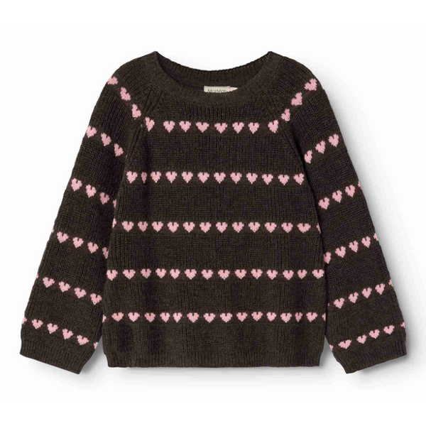 marmar copenhagen torin sweater rose frostin hearts