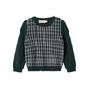 marmar copenhagen tano baby sweater dark leaf pattern