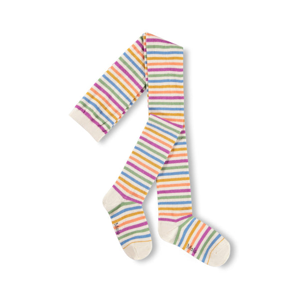 molo stripy tights mini rainbow
