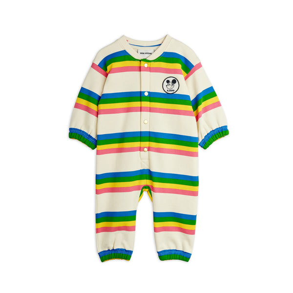 mini rodini ritzratz stripe baby onepiece multi