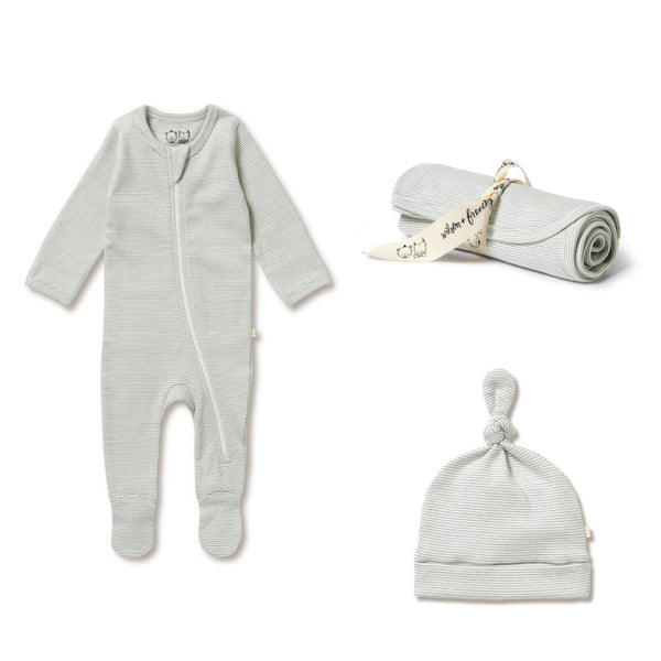 wilson & frenchy baby gift set fern