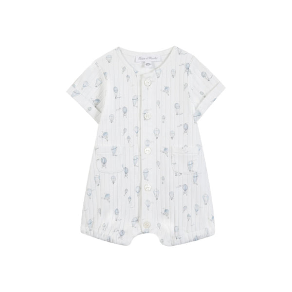 tartine et chocolat short baby jumpsuit hot air balloons