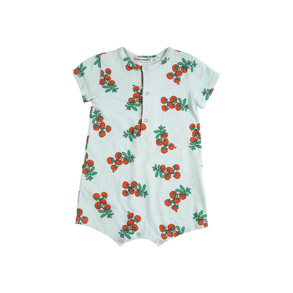bobo choses juicy tomatoes all over baby playsuit blue