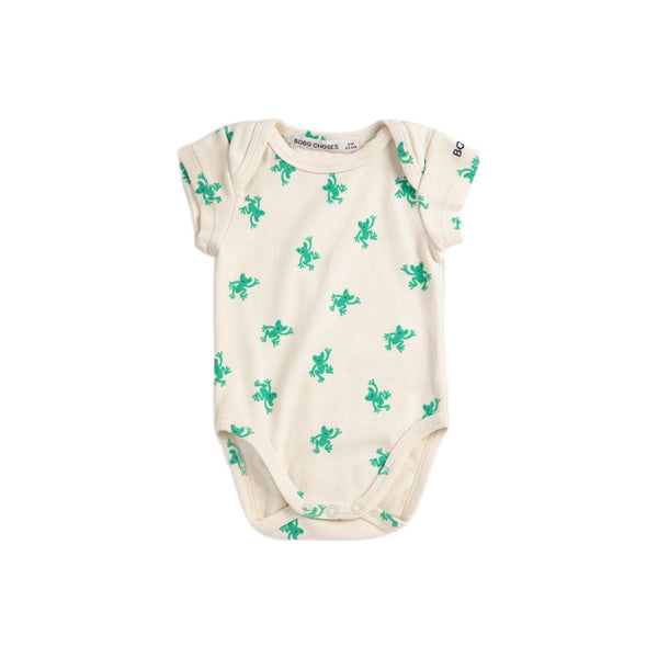 bobo choses pixel hopping frog all over baby body white