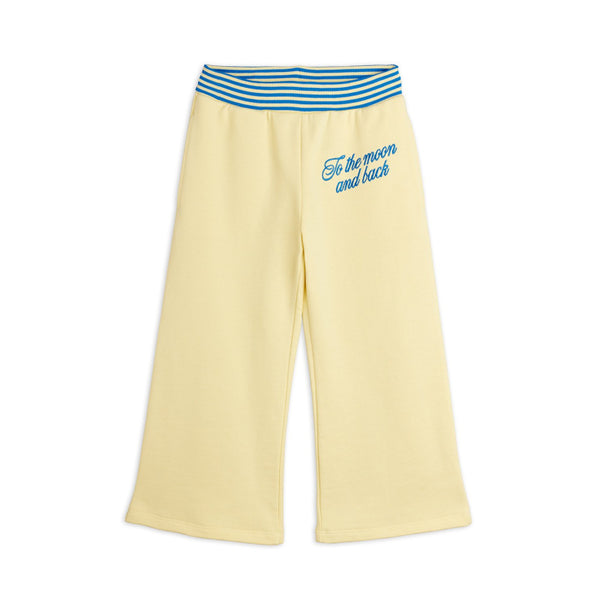 mini rodini to the moon emb sweatpants yellow
