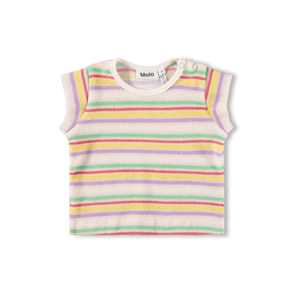 molo elisabeth baby t-shirt pastels stripe