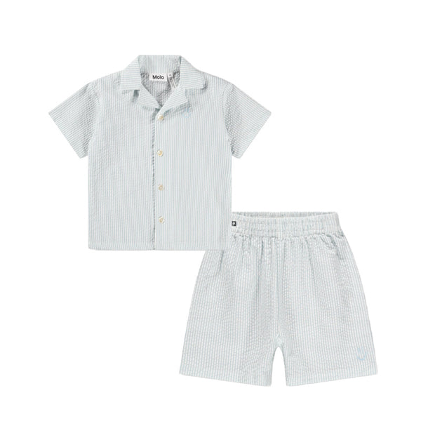 molo seersucker baby set daylight stream