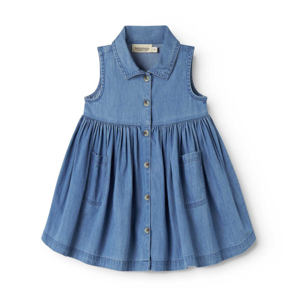 marmar copenhagen danal dress blue denim