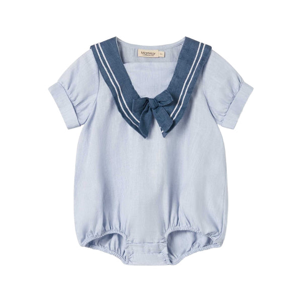 marmar copenhagen raki baby romper blue mist