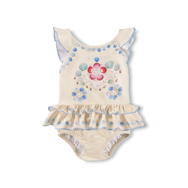 molo nalani baby swimsuit sea shell deco