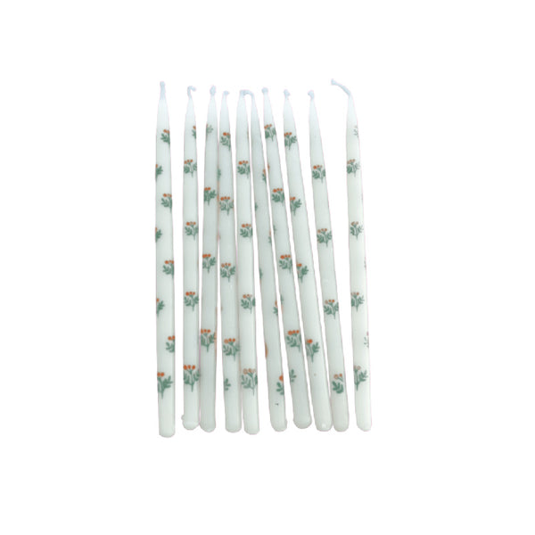 rosehip tapered birthday candles