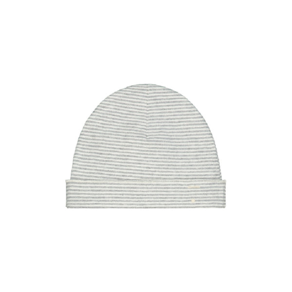 gray label baby beanie grey melange/cream