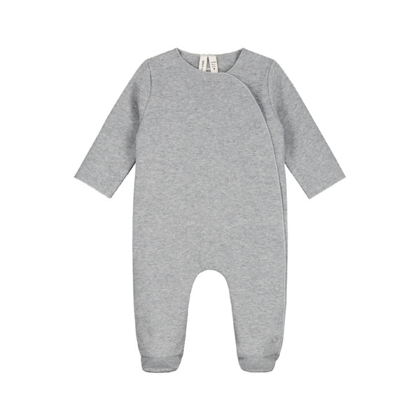 gray label newborn suit gray melange