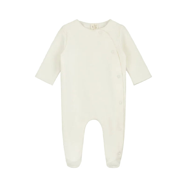 gray label newborn suit cream