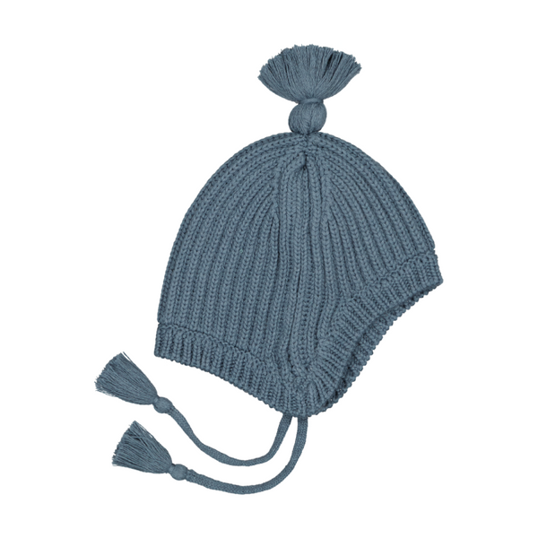 louis louise chouette knitted hat blue