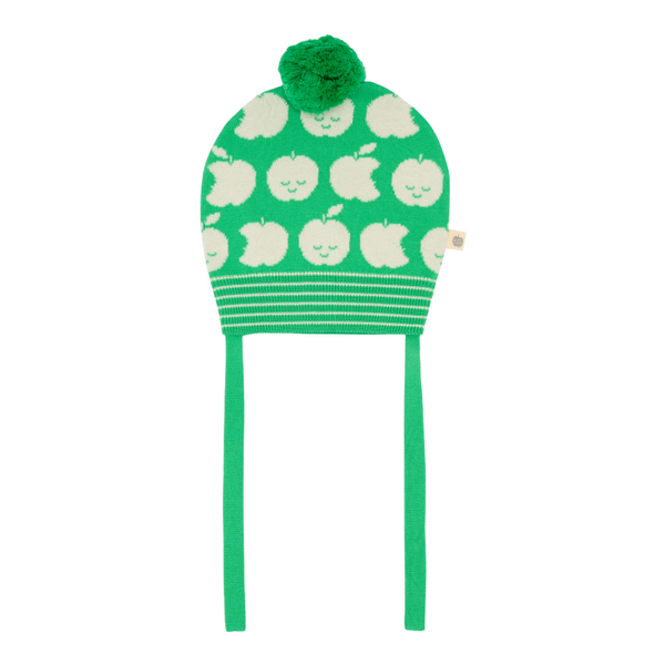 the bonnie squishie knit hat green apple