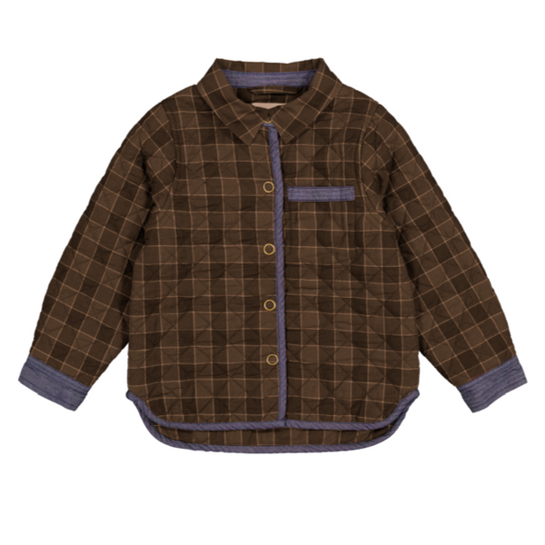 marmar copenhagen tommy quilt shirt jacket autumn check