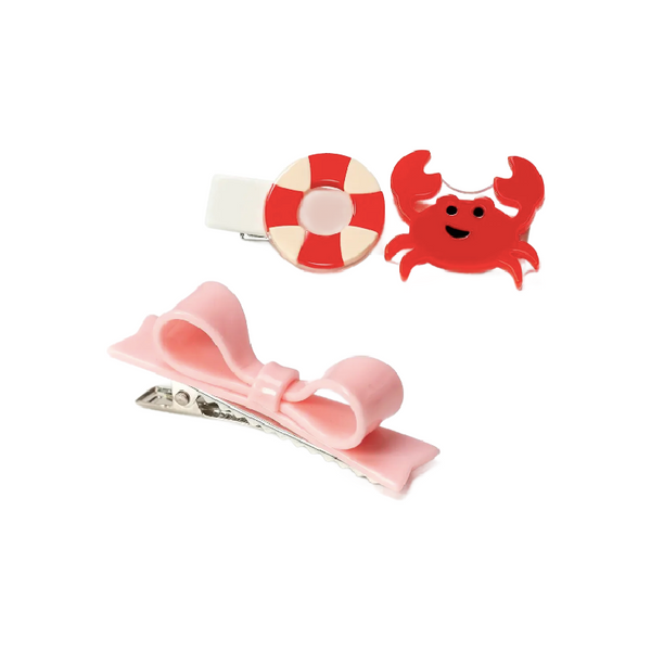 crab and bowtie alligator clips