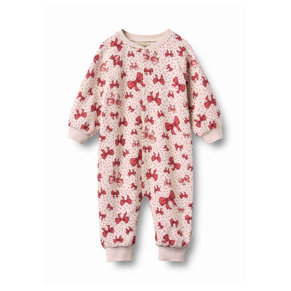 wheat lilo baby jumpsuit bows