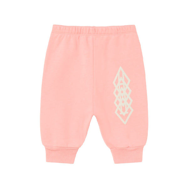 the animals observatory dromedary baby pants pink logo – kodomo