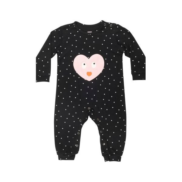wauw capow big hearted baby playsuit