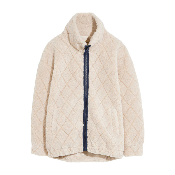bellerose aikar teddy jacket ecru