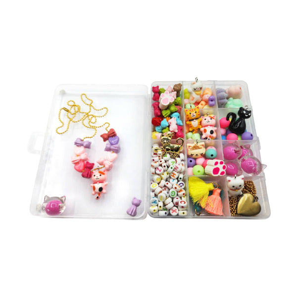 bottleblond necklace and jewelry DIY kit crazy for cats