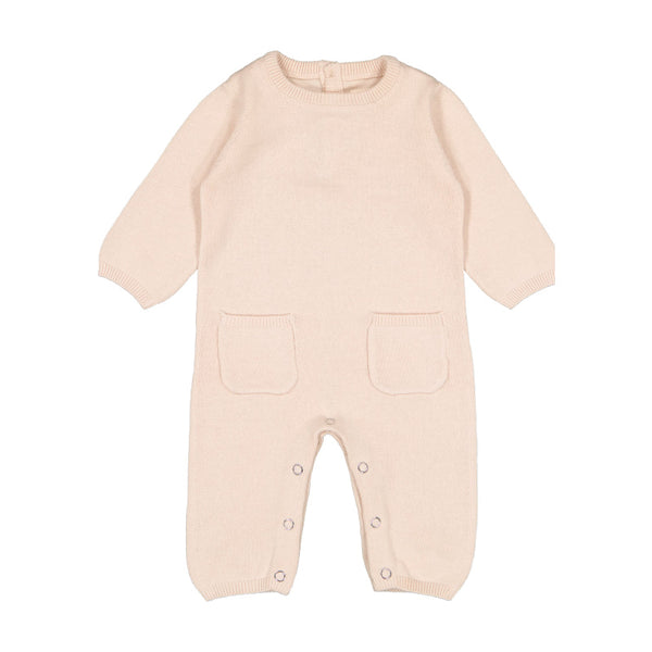 louis louise koala knitted baby overall cream