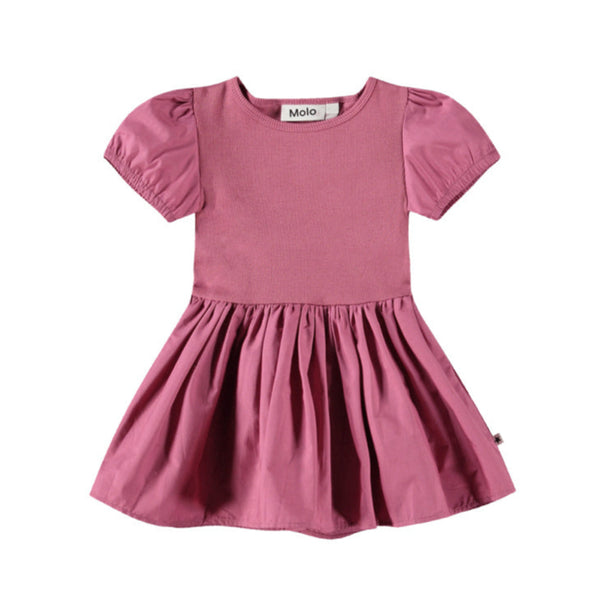 molo caitlin baby dress dark rose