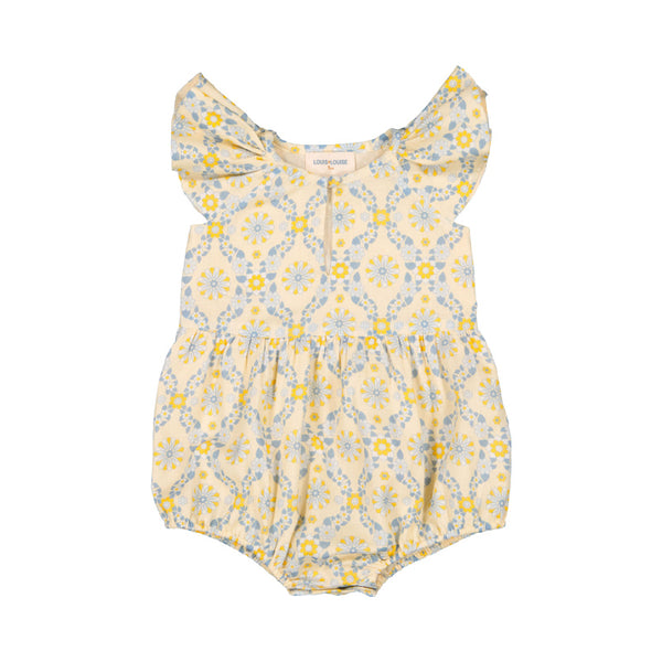 louis louise martina baby overall floral yellow