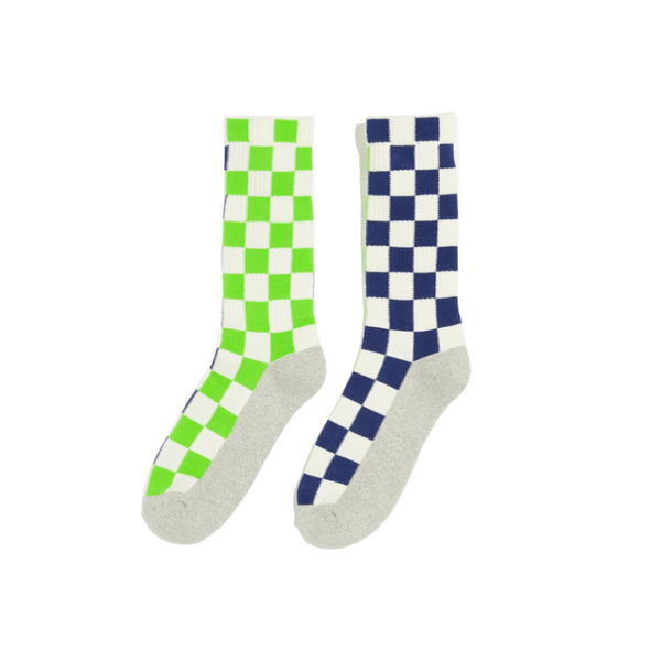 bellerose biuko socks neon/navy