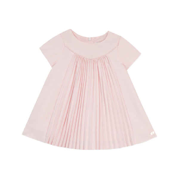 tartine et chocolat pleated baby dress pale rose