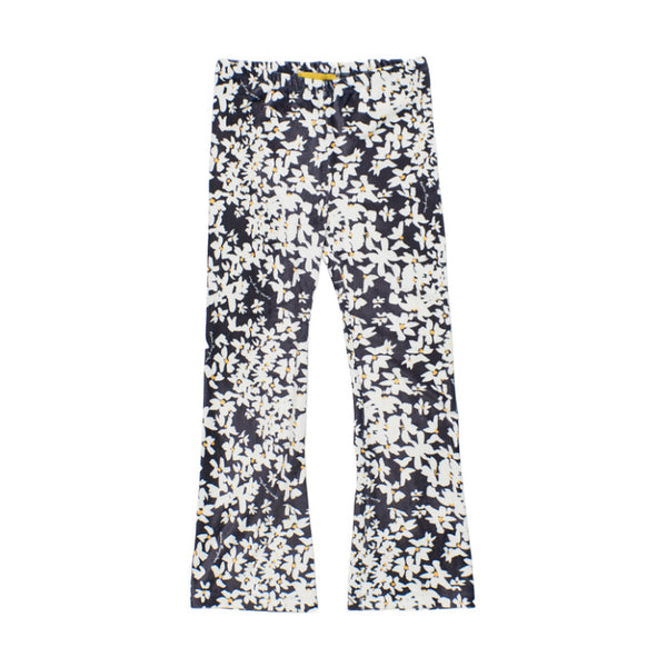 maison mangostan daisy flared velvet leggings