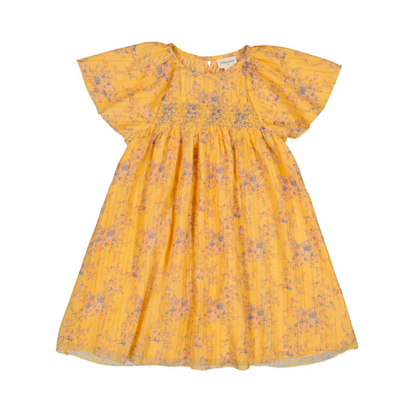 louis louise donna dress yellow bouquet