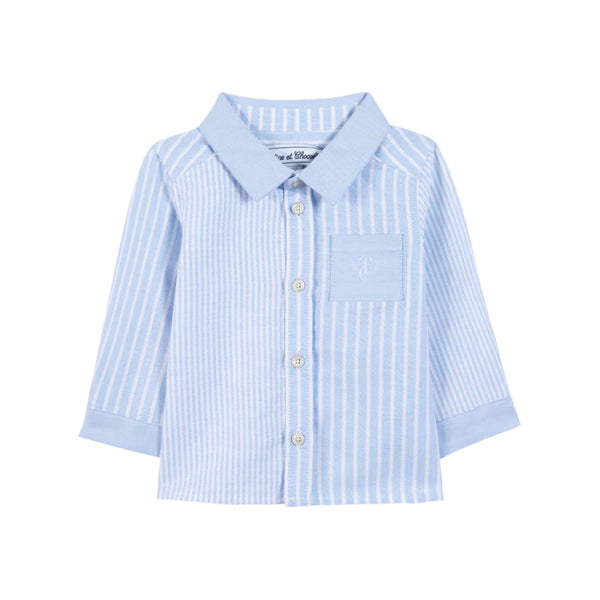 tartine et chocolat shirt bleu grise