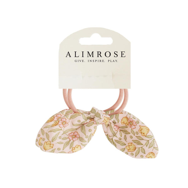 alimrose bunny hair ties blossom lily pink