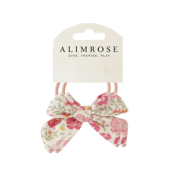 alimrose bow hair ties rose garden