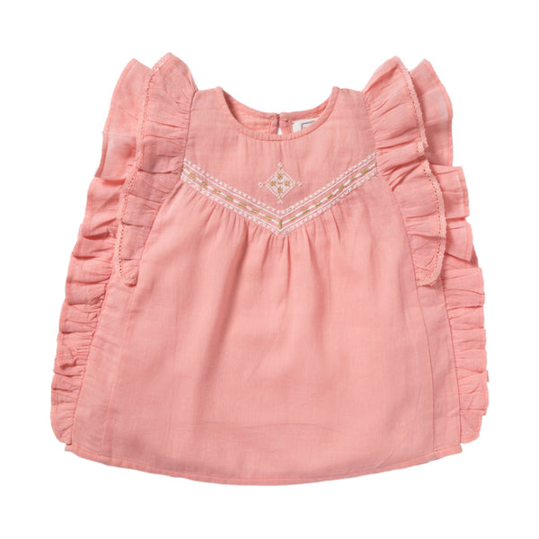 bonheur du jour mahe blouse pink