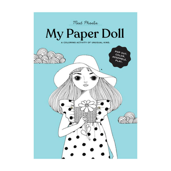 of unusual kind phoebe coloring paper doll kit