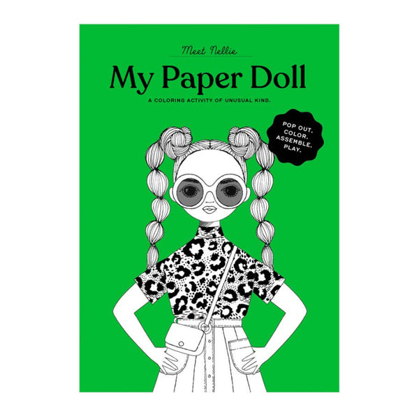 of unusual kind nellie coloring paper doll kit