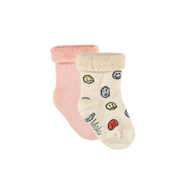 molo nodda 2-pack socks rose cloud