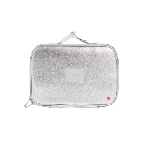 state bags rodgers lunch box silver