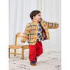 bobo choses stripe color sheepskin baby jacket offwhite