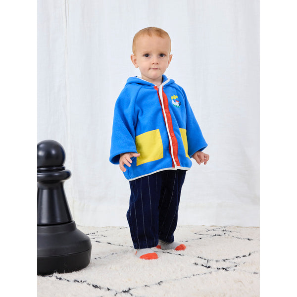 bobo choses bobo choo choo polar fleece baby jacket blue – kodomo